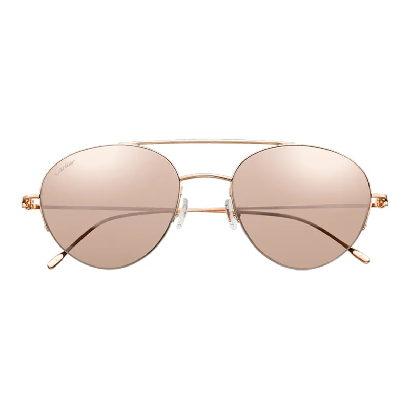 CARTIER Aviator Sunglasses Unisex Rose Gold-1