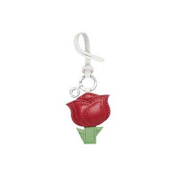 After The Bird Handmade Lambskin Genuine Leather Keychain Bag Pendant Ornament Car Pendant Accessory Unisex Red Green