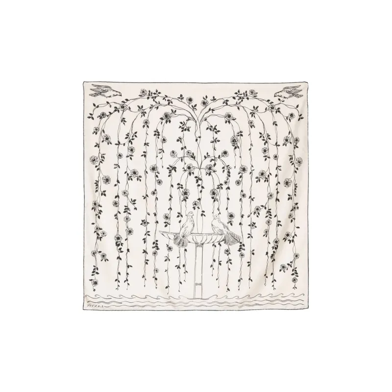 Lanvin Printed Silk Scarf-1