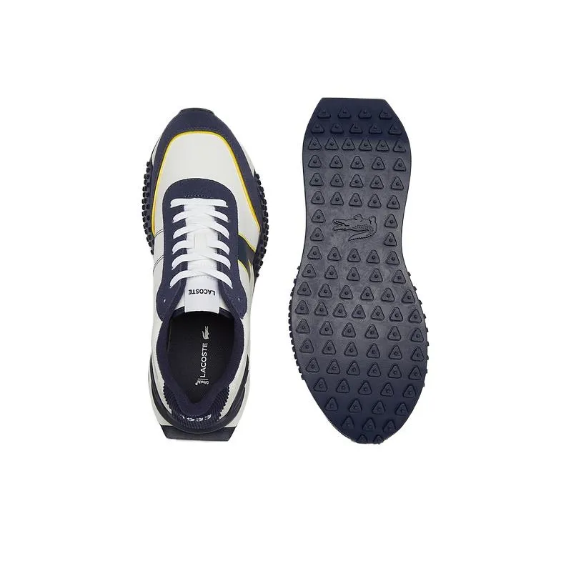 LACOSTE Low Top Casual Shoes Men's White Blue-2