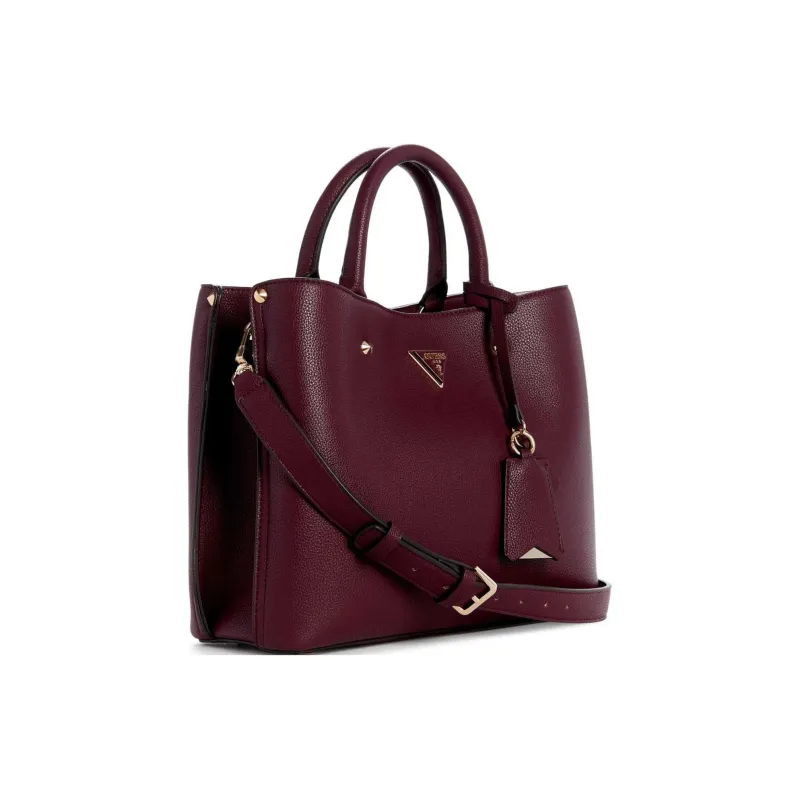 GUESS Litchi Grain Artificial Leather Shoulder Bag Crossbody Bag Handbag Women's Purple-1