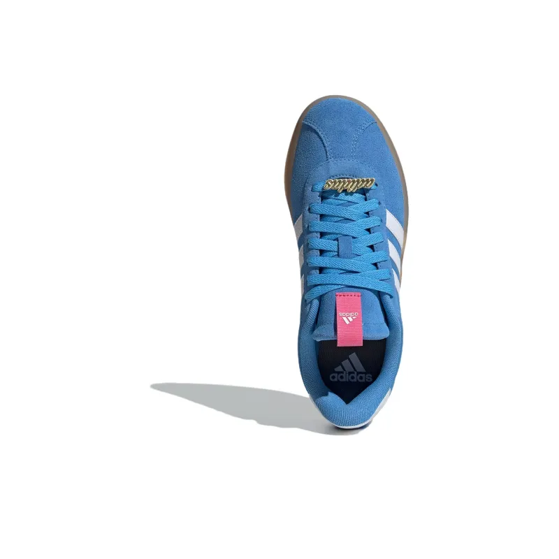Adidas Vl Court 3.0 Blue Burst Cloud White Pink Fusion Women's-4