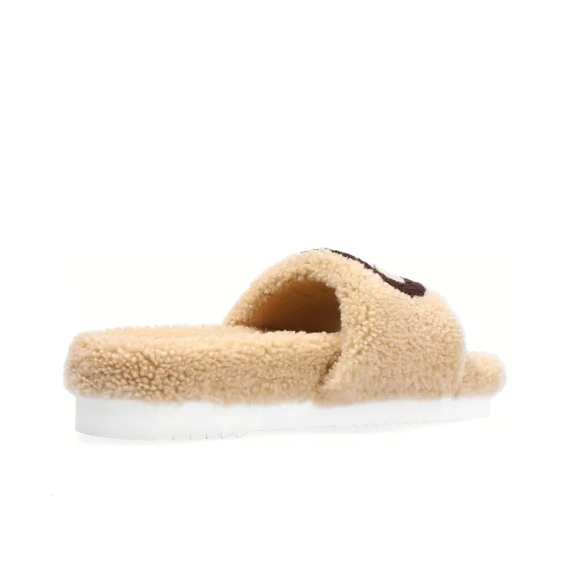 GUCCI Women's Slide 'Interlocking G Merino Wool Light Brown' Women's-3