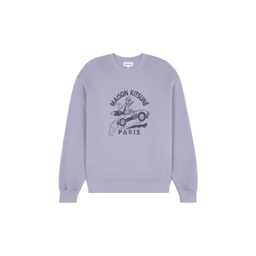 Maison Kitsune Sweatshirts Men Duster Blue