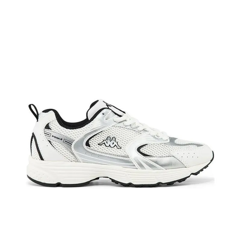 Kappa Shock Absorbers With Slip Resistant And Abrasion Resistant Properties Low Top Casual Shoes Unisex White-1