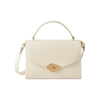 Mulberry Lana Logo Engraved Foldover Top Tote Bag