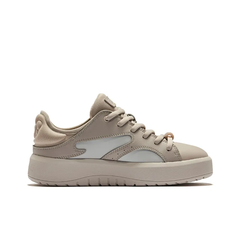 Erke Cream Puff 1.0 Anti Slip Wear Resistant Low Top Skateboard Shoes Women's Umber-1