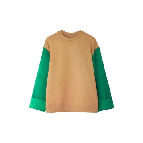 Fuer Sweatshirts Women's Coffee And Green