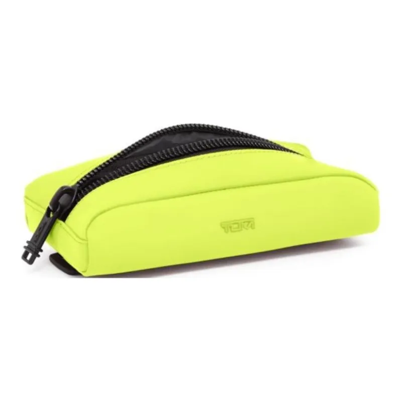 TUMI Fabric Pencil Case Makeup Bag Storage Bag Small Size Unisex Green-2