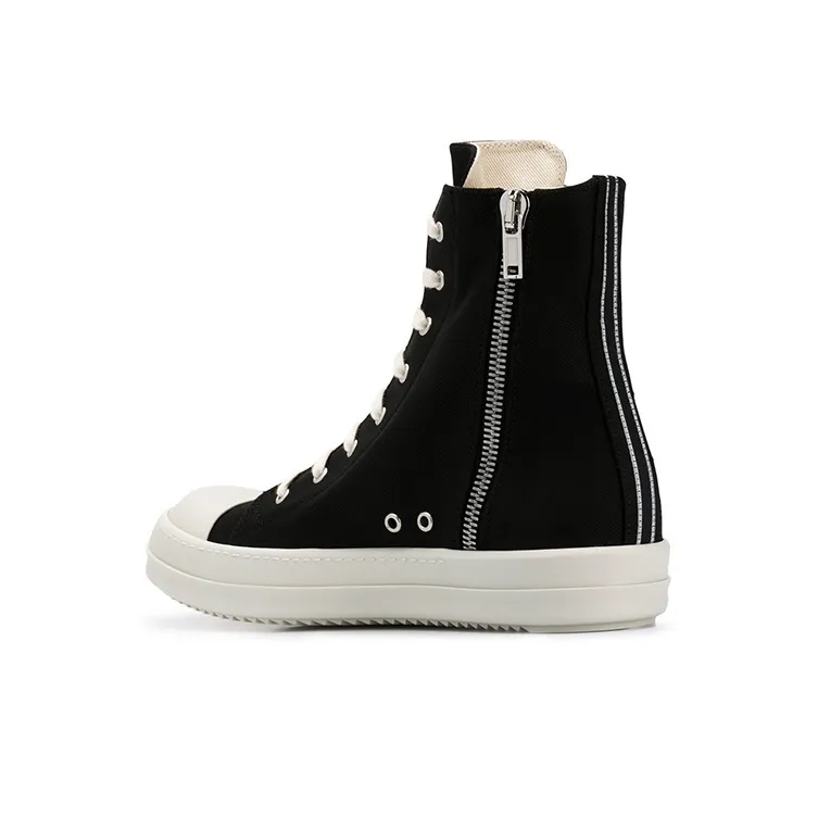 Rick Owens DRKSHDW High Top Stylish Skateboarding Shoes Men's Black-3