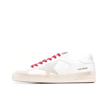 Golden Goose Stardan Stylish Skateboarding Shoes Men's White