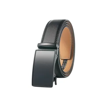 NIUMJ Premium High Quality Business Durable Automatic Buckle Leather Belts Men's Width 3.5CM