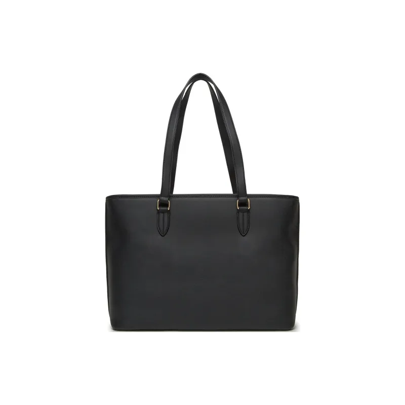 LOVE MOSCHINO Polyurethane Tote Bag, Shopping Bag, Shoulder Bag, Handbag Women's Black-2