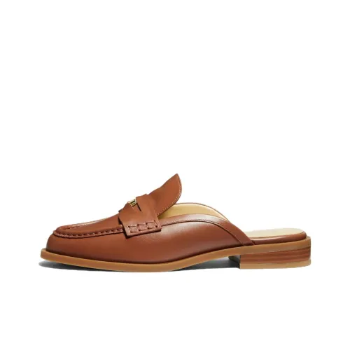 MICHAEL KORS Eden Slip-Resistant Wrap-toe Slippers Women's Brown
