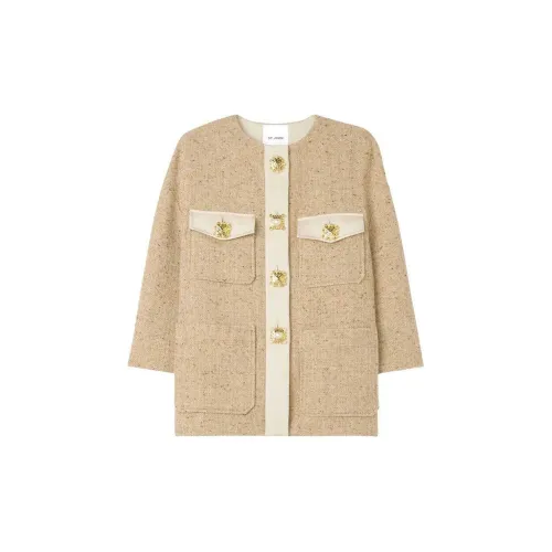 St. John Satin-trimmed Tweed Jacket