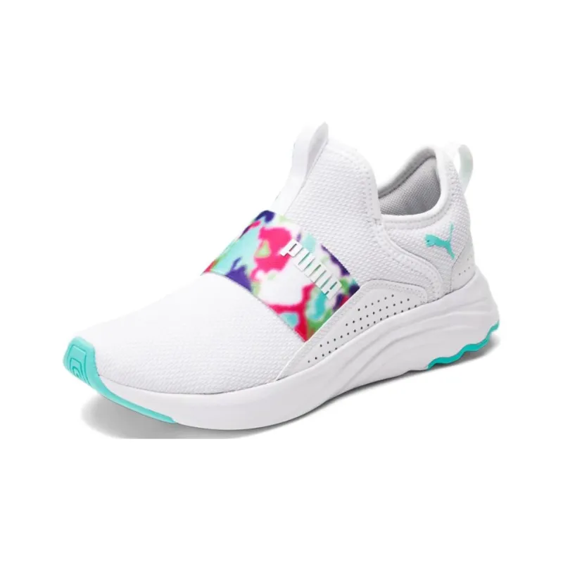 PUMA Softride Sophia Slip On Cushioning Wear-Resistant Low-Top Running Shoes Women's White-2