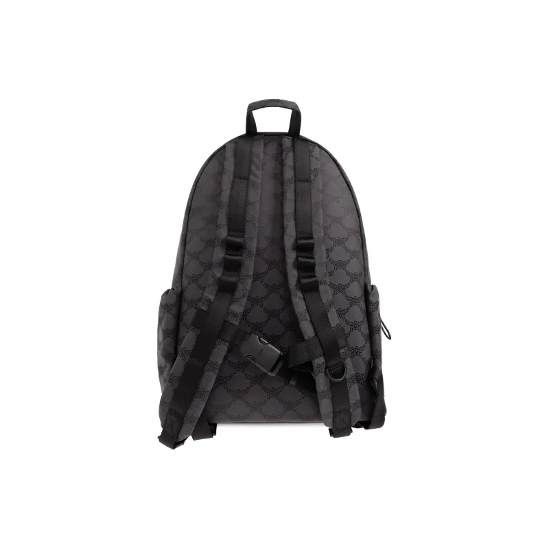 MCM Leather Trim In Tiffilla Backpack Medium Size Men's Gray-2