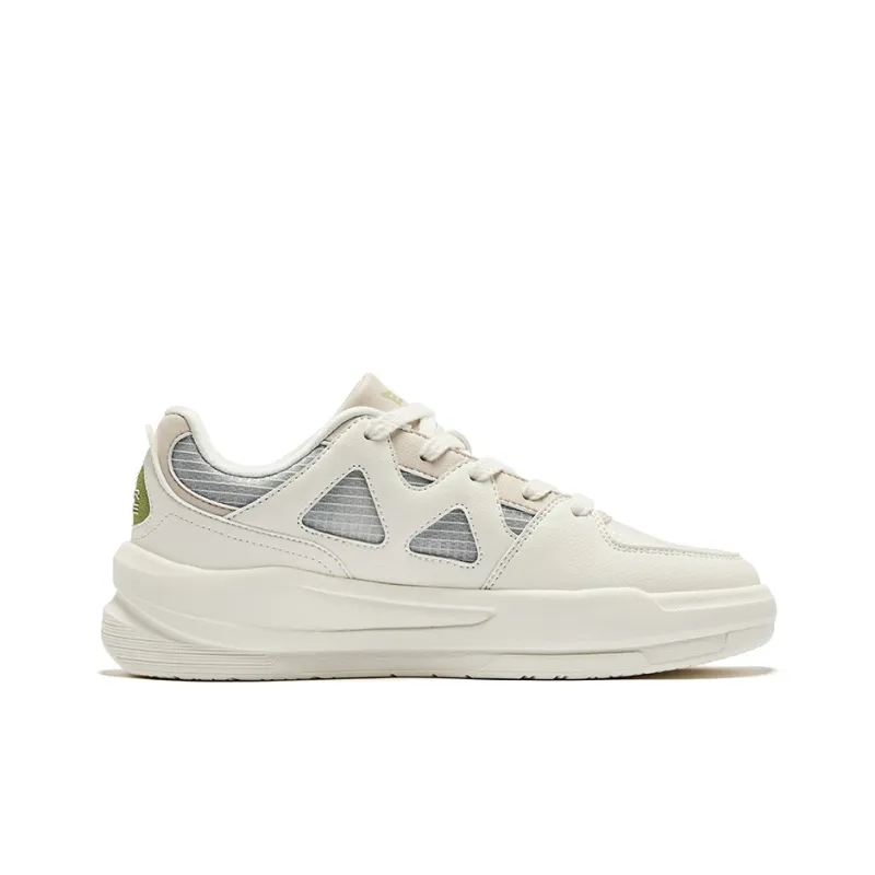 Erke White Peach Oolong 2.0 Lite Cushioning Wear Resistant Low Top Skateboard Shoes Women's White Gray Pink-1