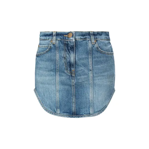 PINKO Denim Short Skirts Women's Blue