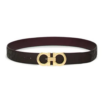 Ferragamo Gancini Reversible Calfskin Belt