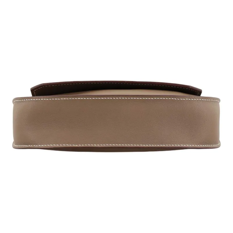 HERMES Jypsiere Swift Calfskin Shoulder Bag Crossbody Bag Mini Women's Elephant Gray-4