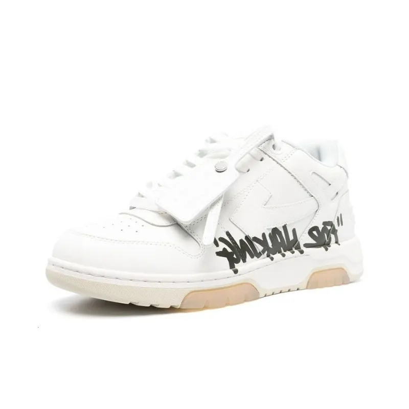 OFF WHITE Out Of Office For Walking Low Top Sneaker 'White Black'-1