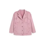 Washed raw-edged jacket [rose pink]