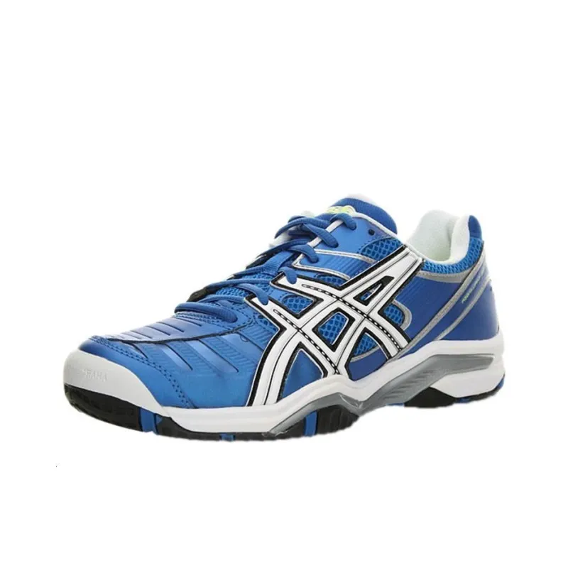 Asics Gel-Challenger 9 Wear-Resistant Slip-Resistant Low-Top Tennis Shoes Men's Blue Silver-1