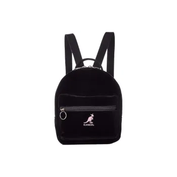 KANGOL Velour Effect Polyester Backpack Mini Women's Black