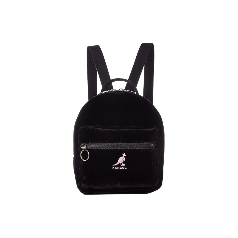 KANGOL Velour Effect Polyester Backpack Mini Women's Black-0