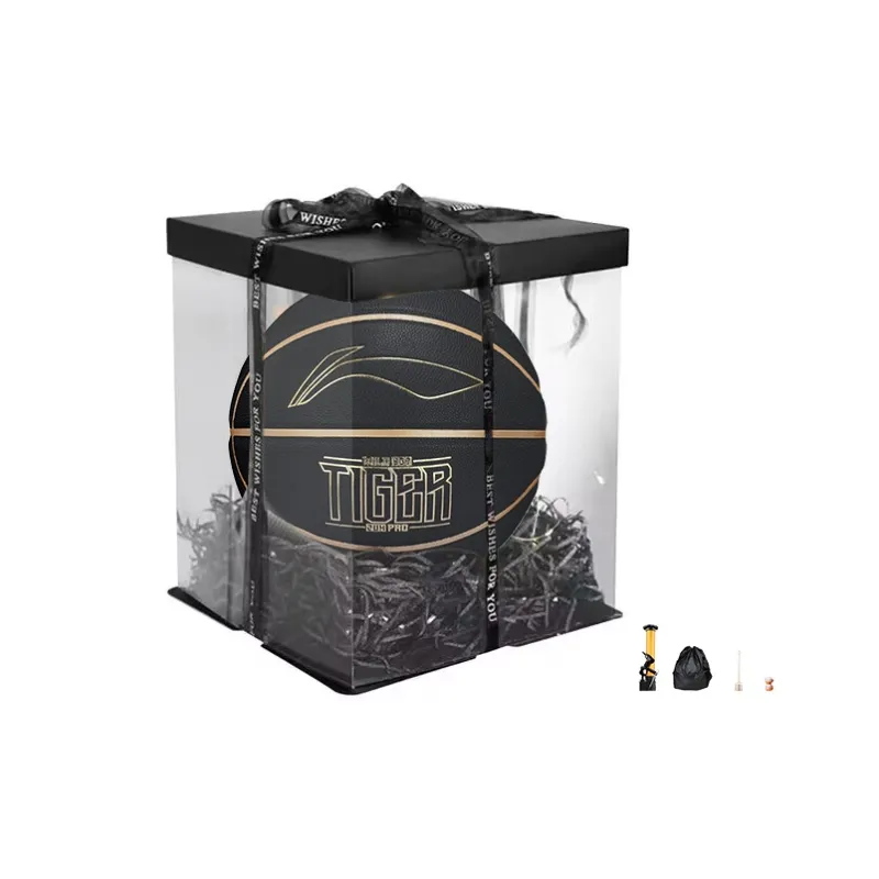 LiNing PU Basketball Black Gold Size 7 Match Unisex-11