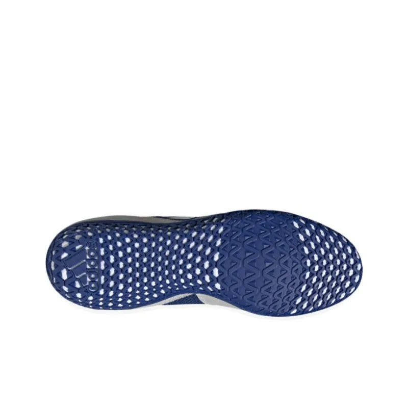 Adidas Mat Wizard 5 Cushioning Wear-Resistant High-Top Training Shoes Men's Blue-4