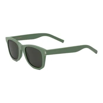 SAINT LAURENT Plastic Acetate Square Sunglasses Women's Green