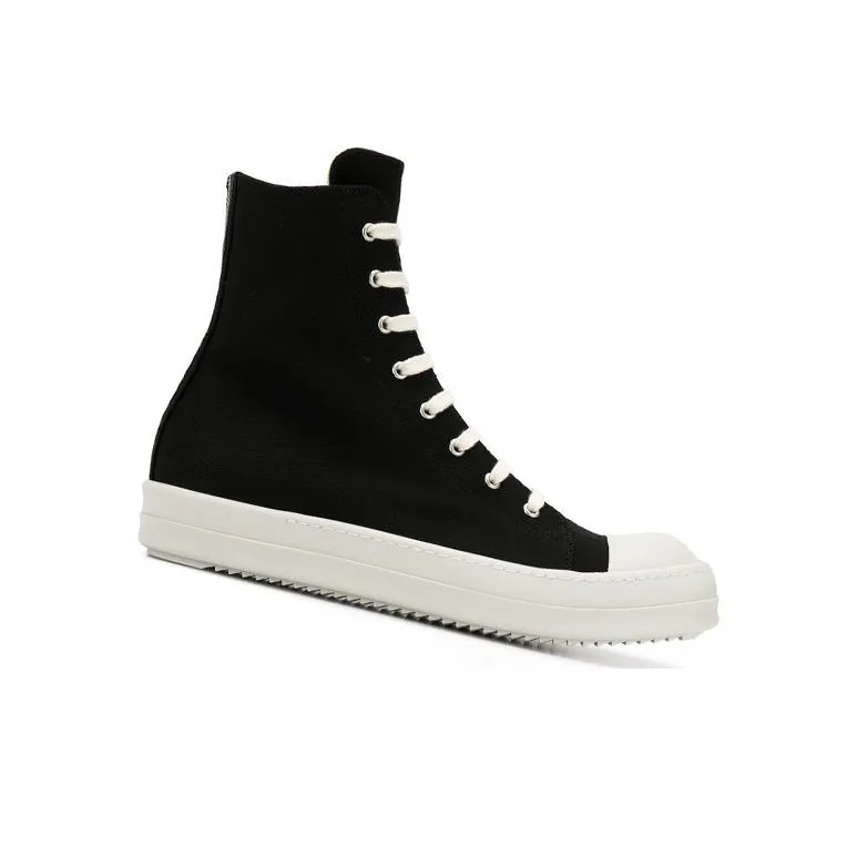 Rick Owens DRKSHDW High Top Stylish Skateboarding Shoes Men's Black-1
