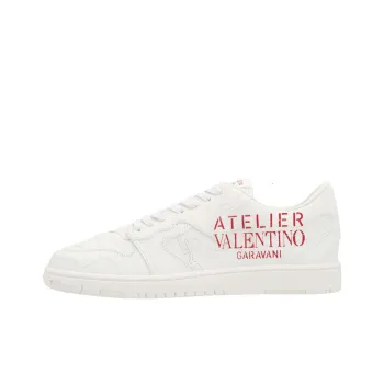 Valentino Atelier Anti Slip And Wear Resistant Height Increasing Low Top Casual Shoes Women's White