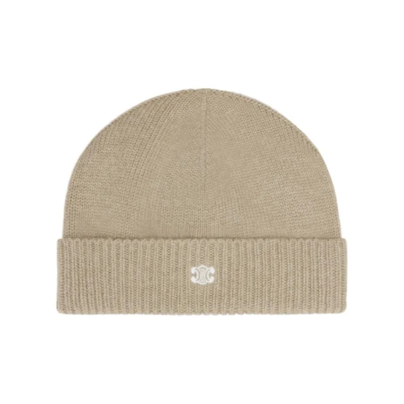 CELINE Triomphe Beanie In Wool And Cashmere-0