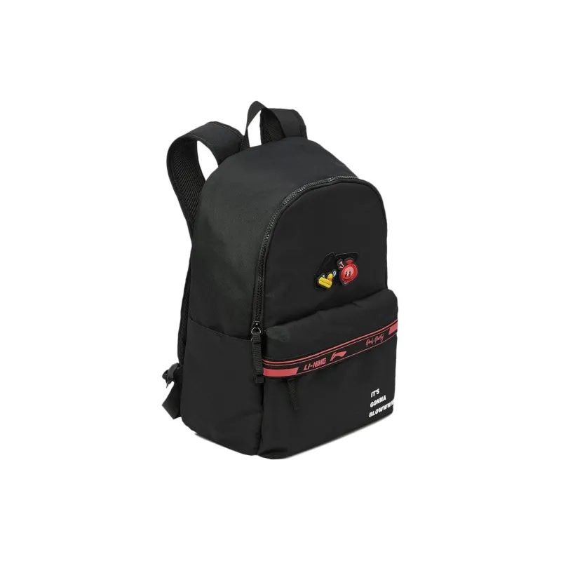 LiNing League Of Legends Pool Party Collaboration Sports Life Collection Polyester Backpack Regular Unisex Black-1