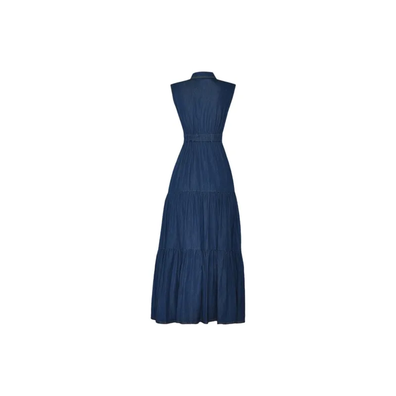 Fan Yiyi Sleeveless Dress Women's Blue-1