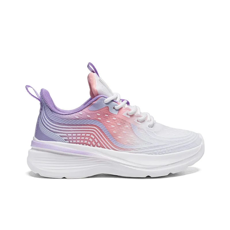 Warrior Lightweight And Breathable Low Top Casual Shoes Women's White Purple Pink-1