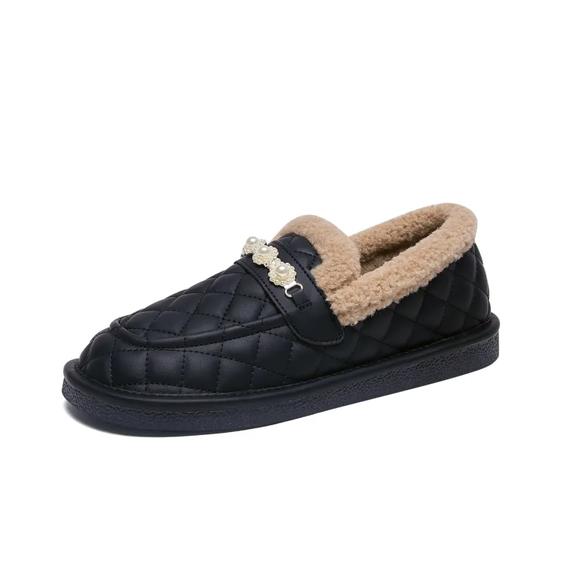 WARRIOR Loafers Women's Beige, Black-6