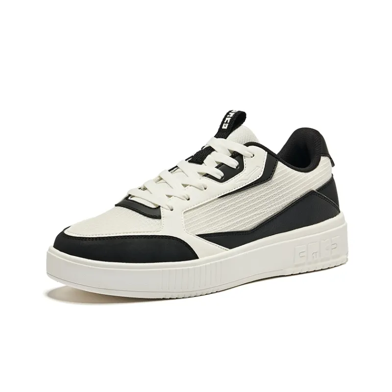 Erke Semi Summer 2.0 Slip Resistant Cushioning Abrasion Resistant Low Top Skateboard Shoes Men's White Black-2