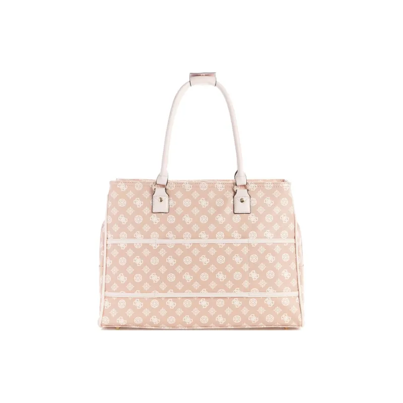 GUESS Artificial Leather Tote Bag Shopping Bag Shoulder Bag Handbag Women's Nude & Blush Multicolor-2