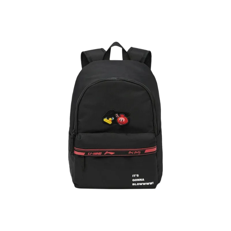 LiNing League Of Legends Pool Party Collaboration Sports Life Collection Polyester Backpack Regular Unisex Black-0