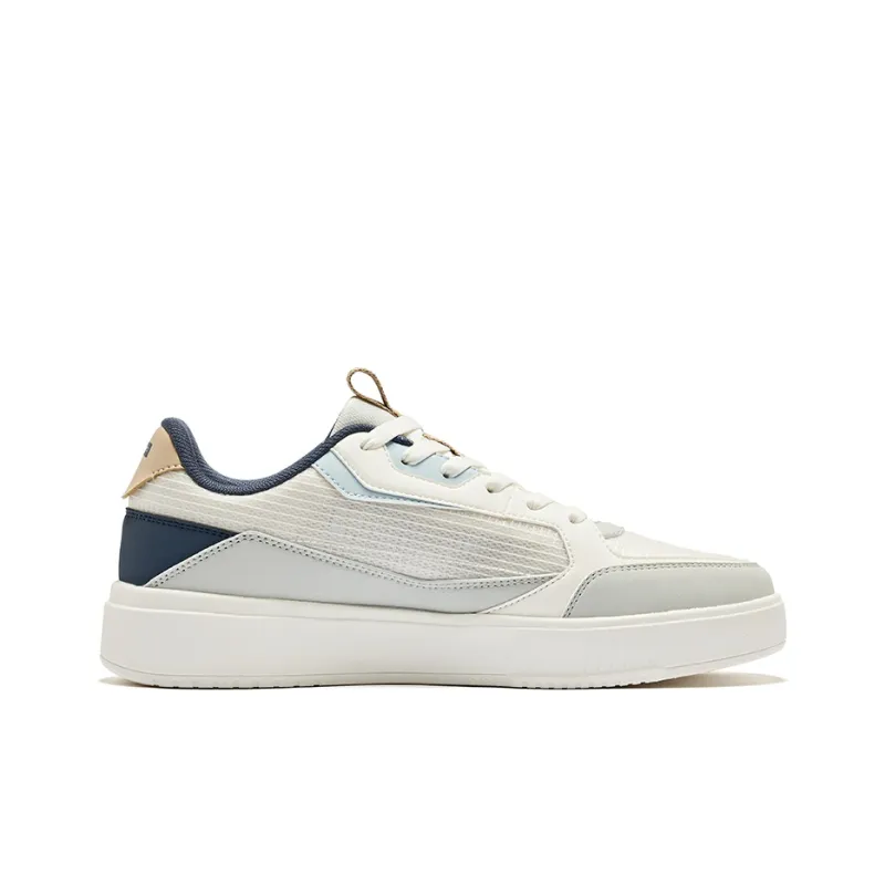 Erke Semi Summer 2.0 Cushioning Wear Resistant Low Top Skateboard Shoes Men's White Gray-1
