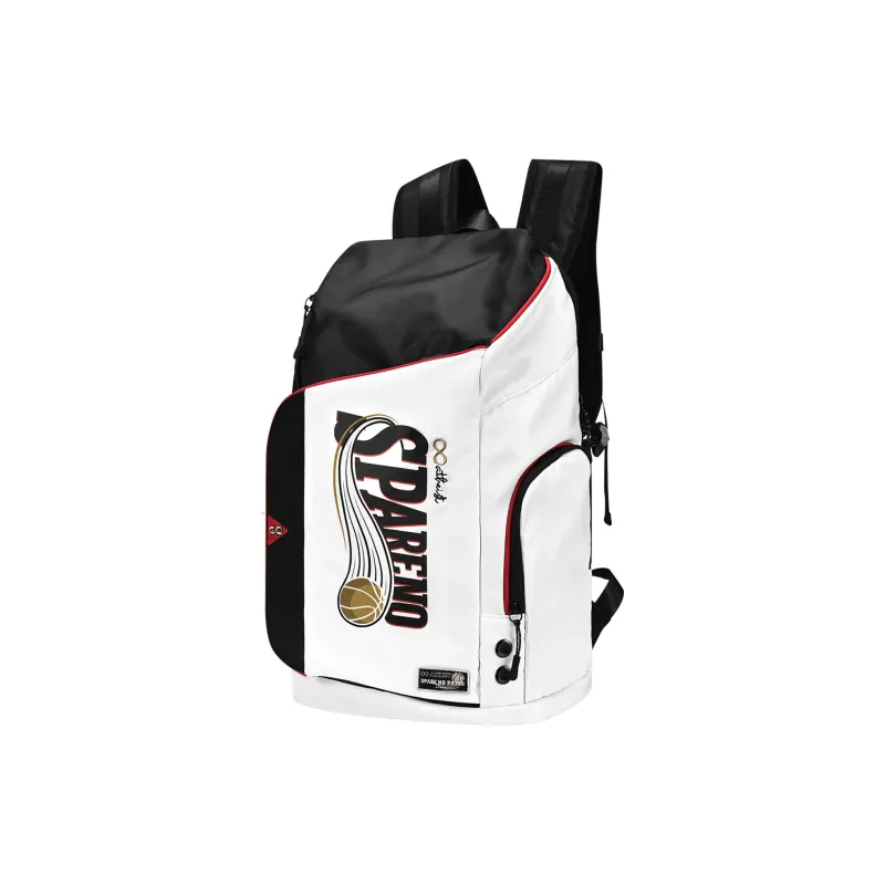 8atheist Sparenopains X DRA Collaboration Polyester Basketball Bag Backpack Large Size Unisex White-1