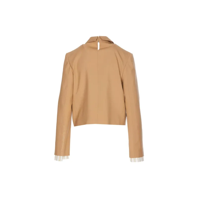 MARNI Single Breasted Cropped Blazer-1