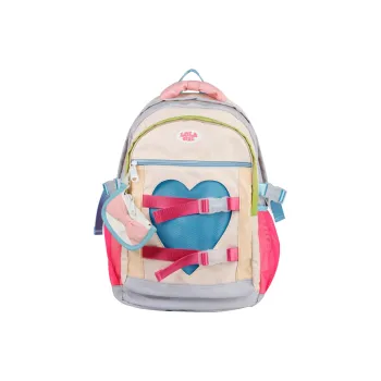 LOLA DESIGN Polyester Backpack Regular Women's Sweetheart Powder \ Sweetheart Yellow