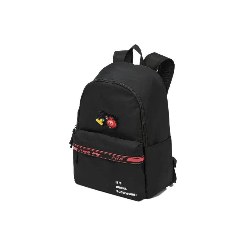 LiNing League Of Legends Pool Party Collaboration Sports Life Collection Polyester Backpack Regular Unisex Black-2
