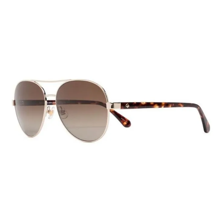 Kate Spade Oval Sunglasses Women's Gold-1