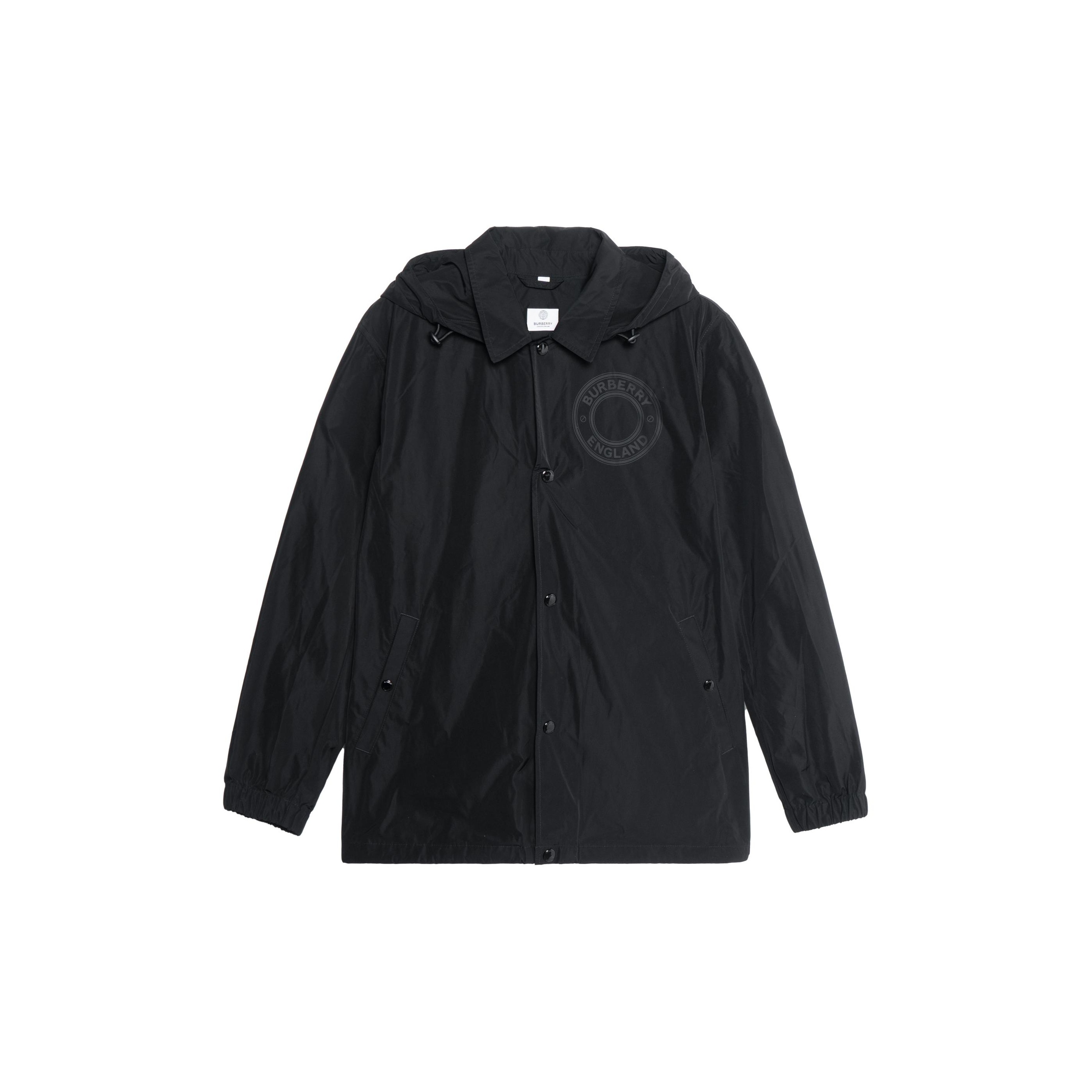 Burberry Logo Graphic Detachable Hood Windbreaker Jacket